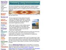 Tablet Screenshot of naturaldyes.org